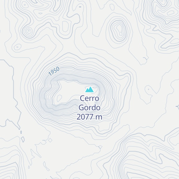 Map of Cerro Gordo