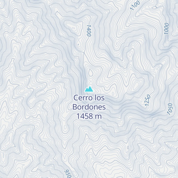Map of Cerro los Bordones