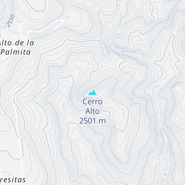 Map of Cerro Alto