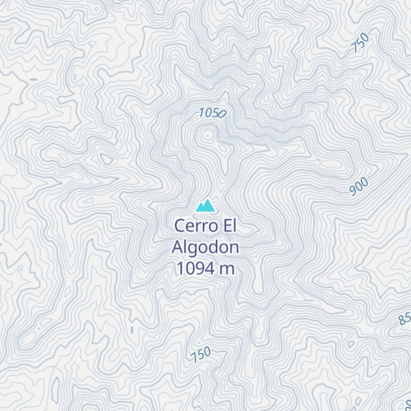 Map of Cerro El Algodon