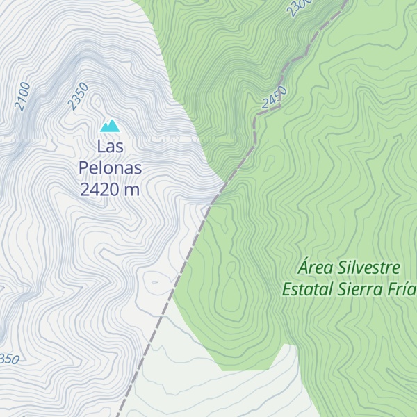 Map of Cerro Las Narices
