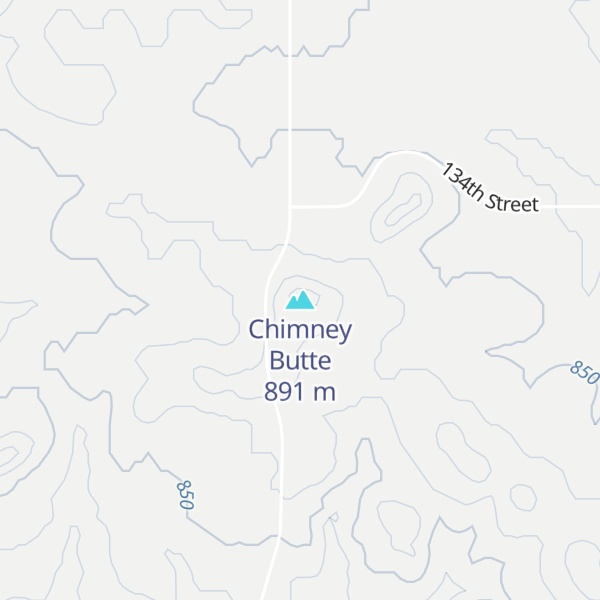 Map of Chimney Butte