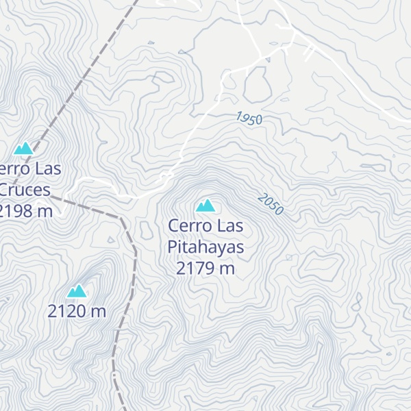 Map of Cerro Las Pitahayas
