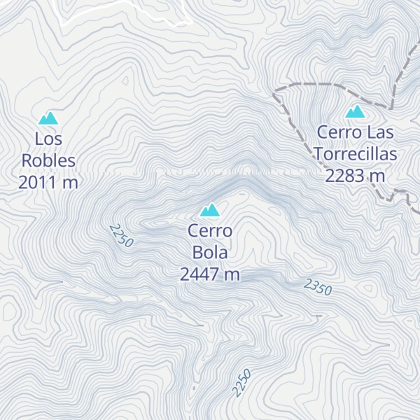 Map of Cerro Bola