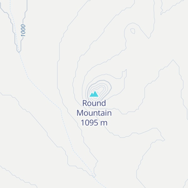 Map of Round Mountain