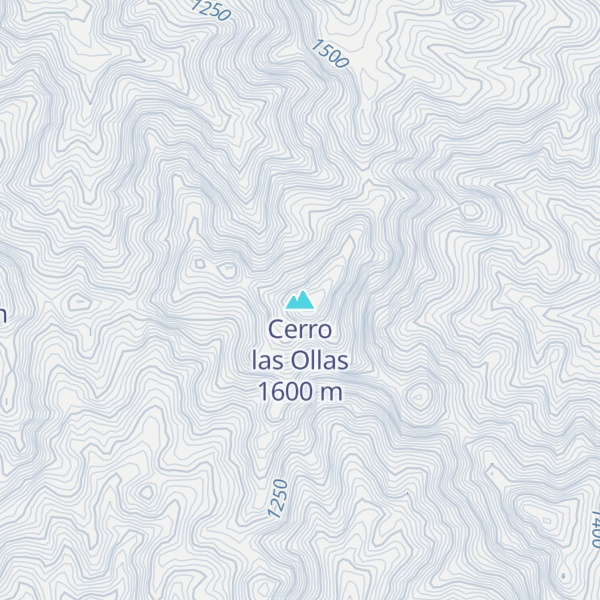 Map of Cerro las Ollas