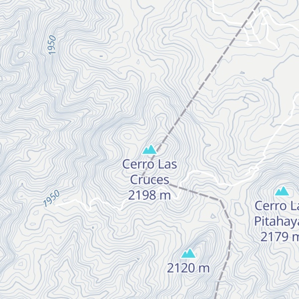 Map of Cerro Las Cruces