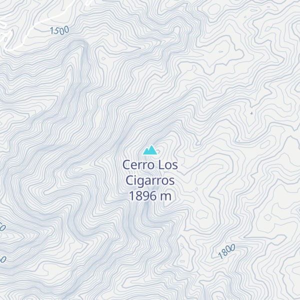 Map of Cerro Los Cigarros