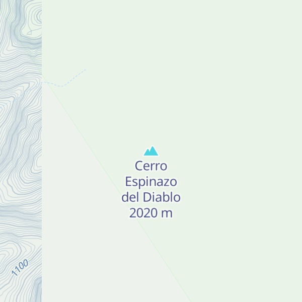 Map of Cerro Espinazo del Diablo