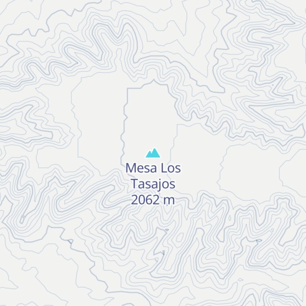 Map of Mesa Los Tasajos