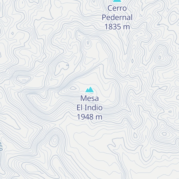 Map of Mesa El Indio