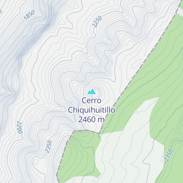Map of Cerro Chiquihuitillo