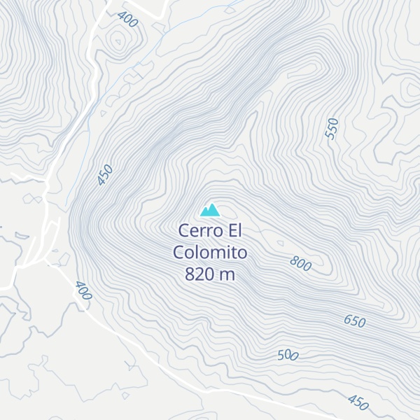 Map of Cerro El Colomito