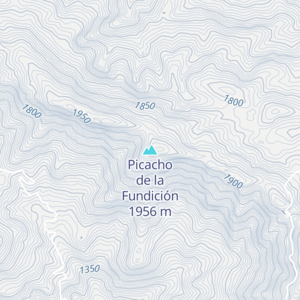 Map of Picacho de la Fundición