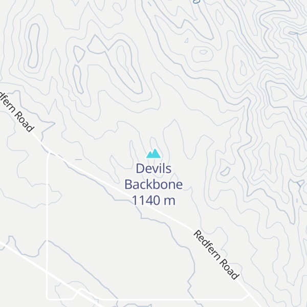 Map of Devils Backbone