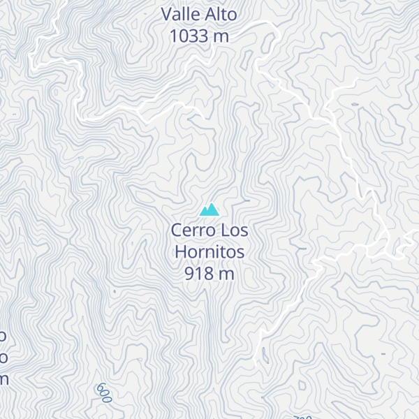 Map of Cerro Los Hornitos
