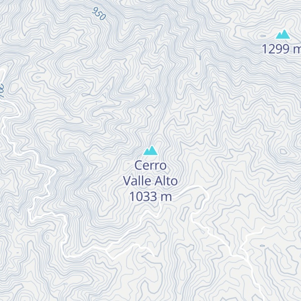 Map of Cerro Valle Alto