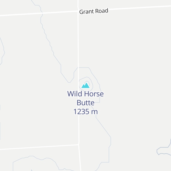 Map of Wild Horse Butte