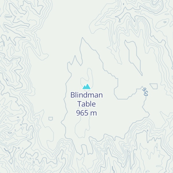 Map of Blindman Table