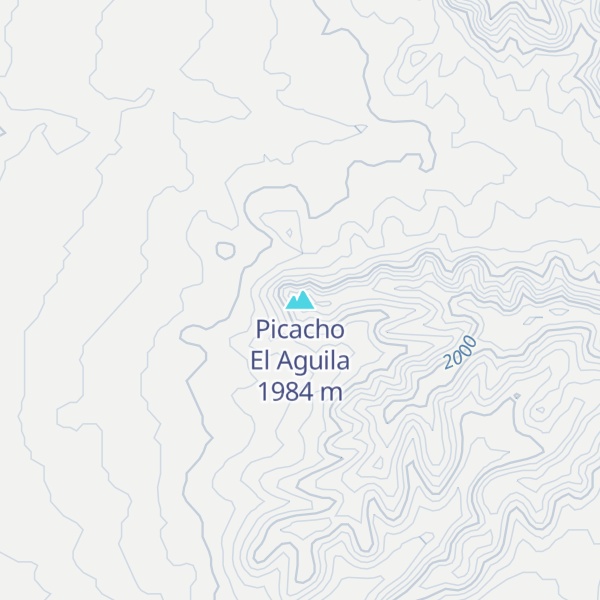 Map of Picacho El Aguila