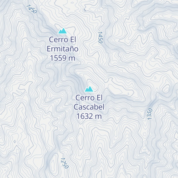 Map of Cerro El Cascabel