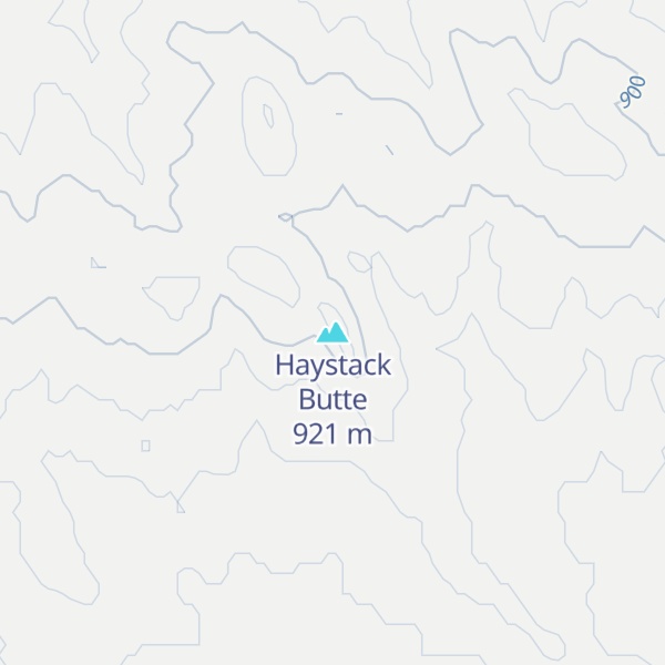 Map of Haystack Butte