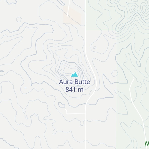 Map of Aura Butte