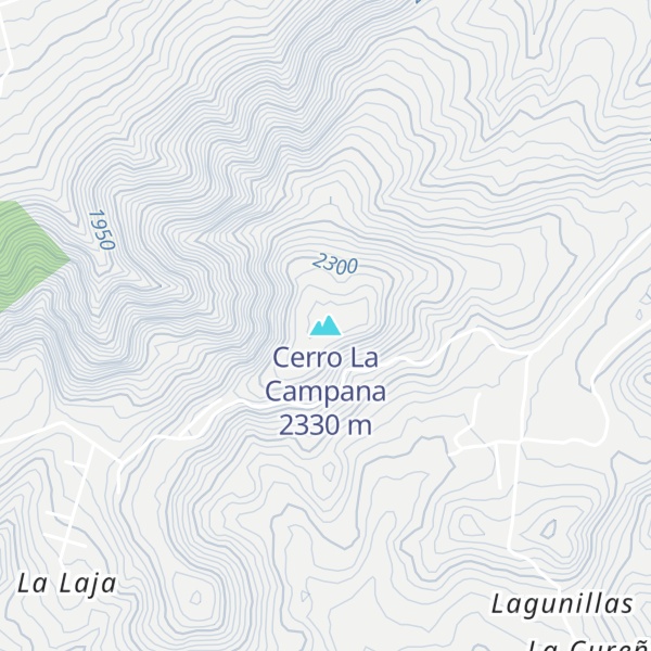 Map of Cerro La Campana