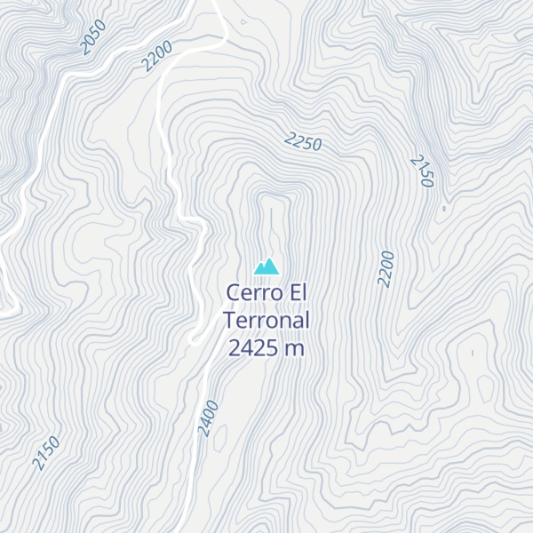 Map of Cerro El Terronal