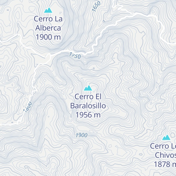 Map of Cerro El Baralosillo