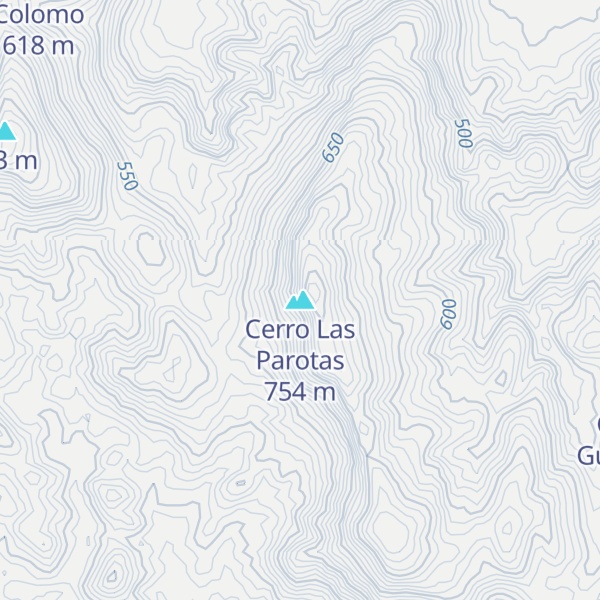 Map of Cerro Las Parotas
