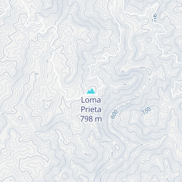 Map of Loma Prieta