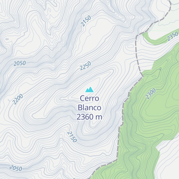 Map of Cerro Blanco