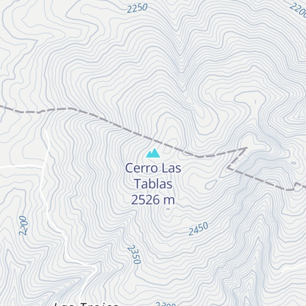 Map of Cerro Las Tablas