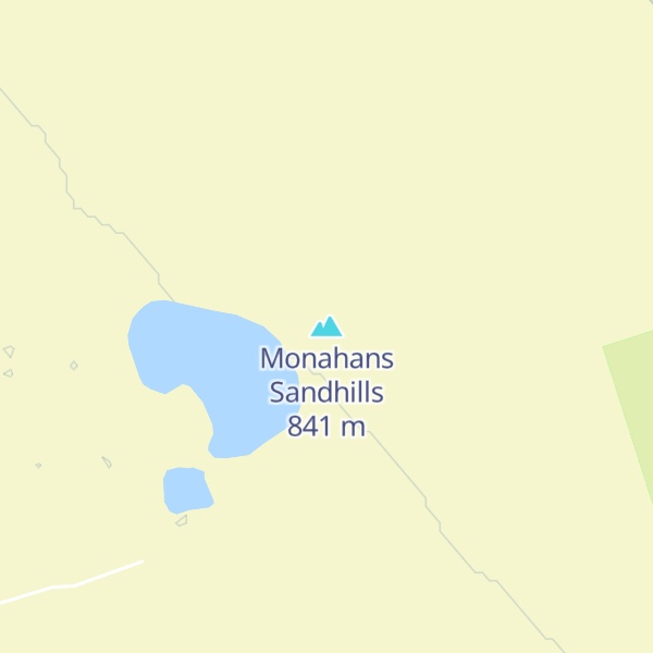 Map of Monahans Sandhills