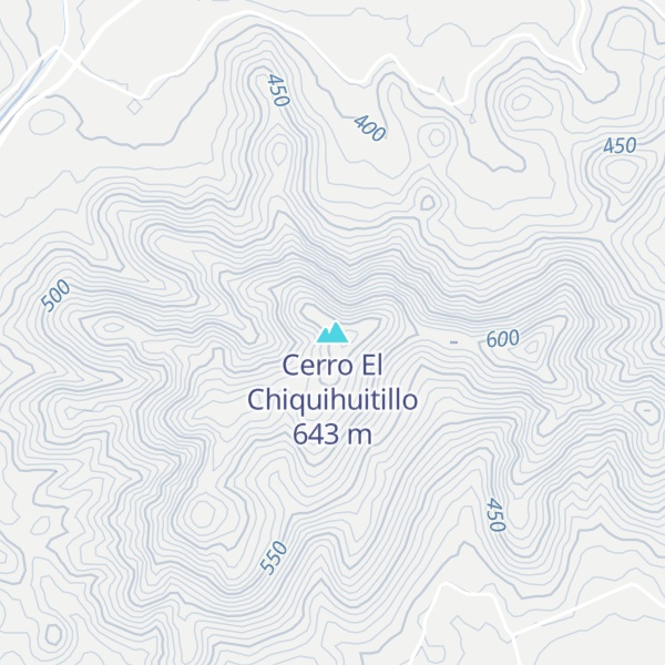Map of Cerro El Chiquihuitillo