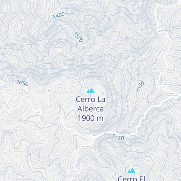 Map of Cerro La Alberca