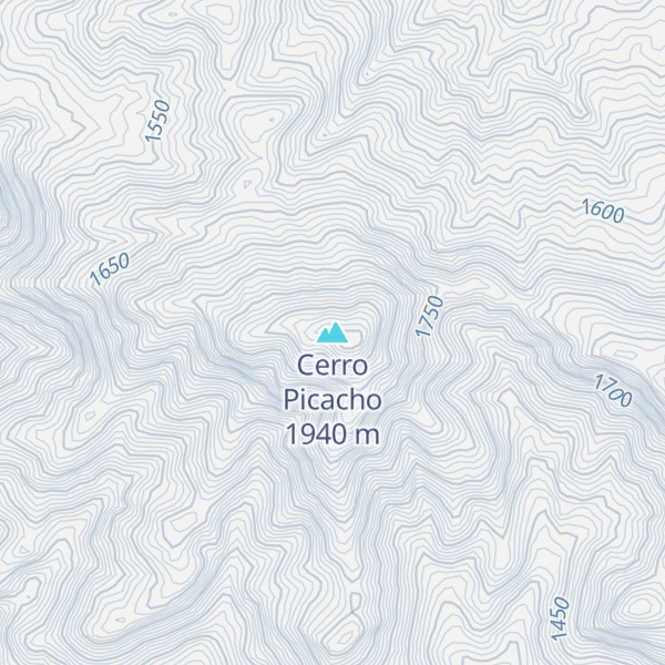 Map of Cerro Picacho