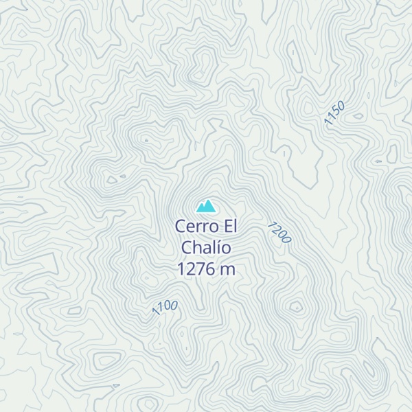 Map of Cerro El Chalío