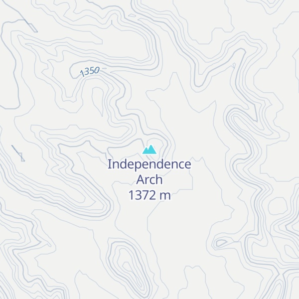Map of Independence Arch