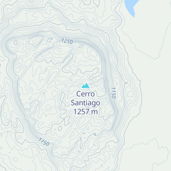 Map of Cerro Santiago