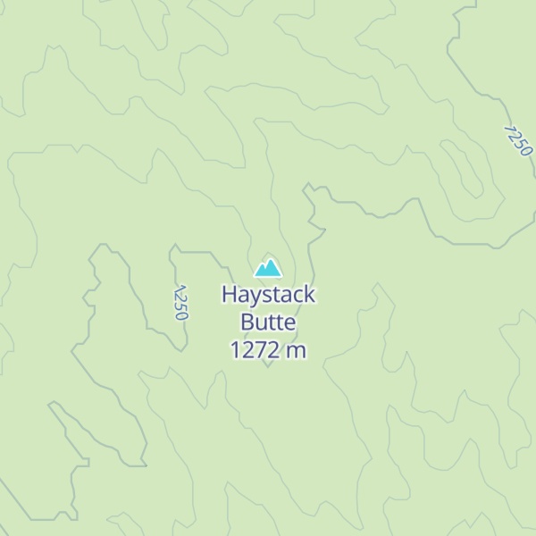 Map of Haystack Butte