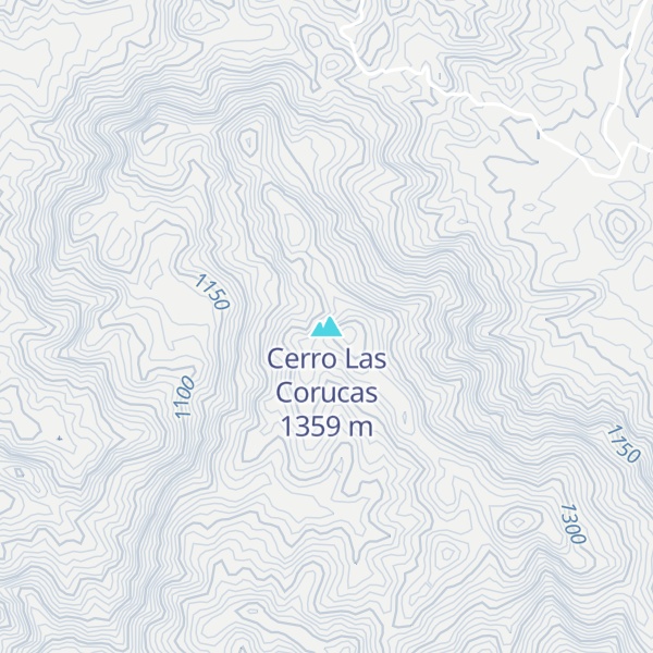 Map of Cerro Las Corucas