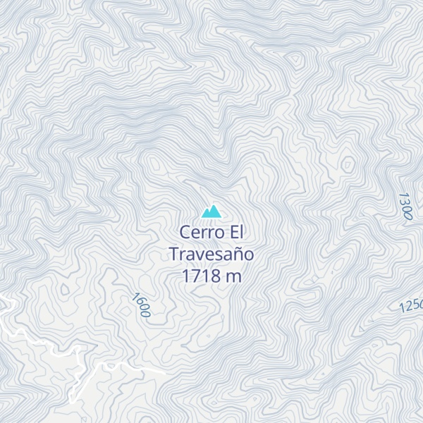 Map of Cerro El Travesaño