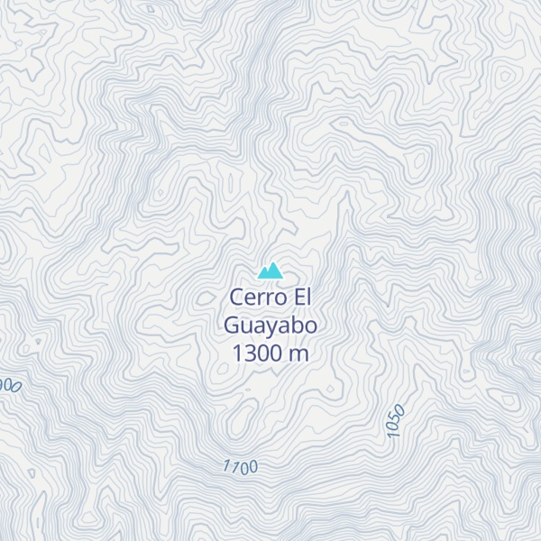 Map of Cerro El Guayabo