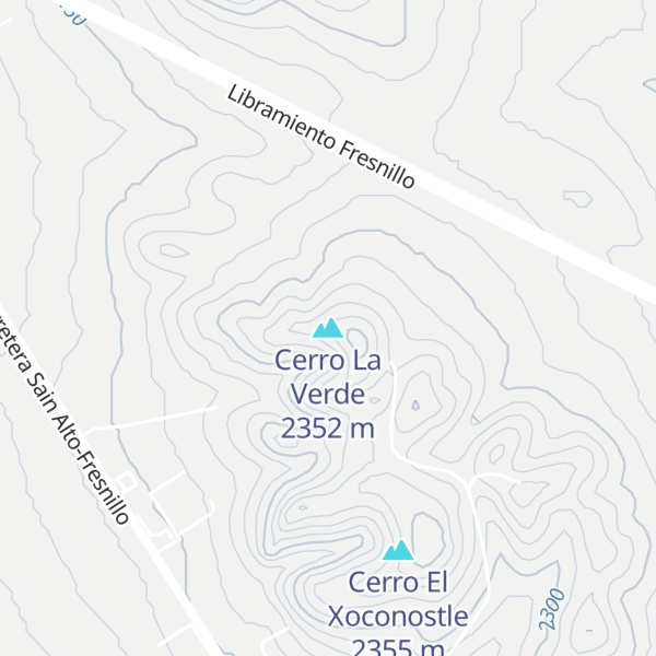 Map of Cerro La Verde