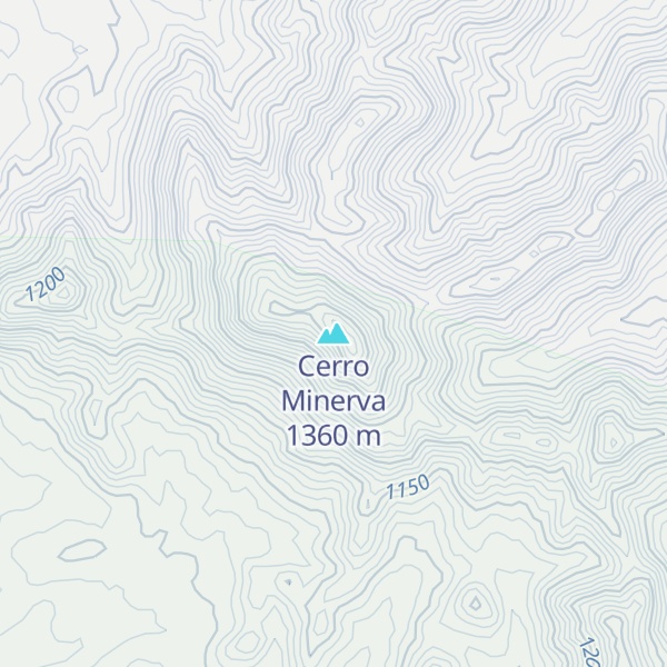 Map of Cerro Minerva