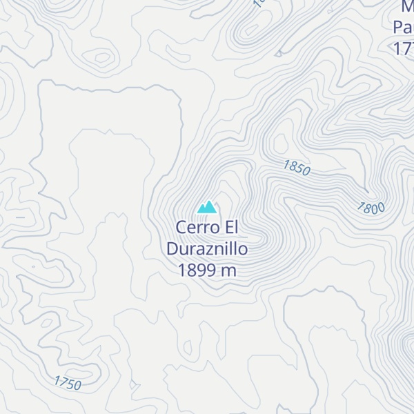 Map of Cerro El Duraznillo
