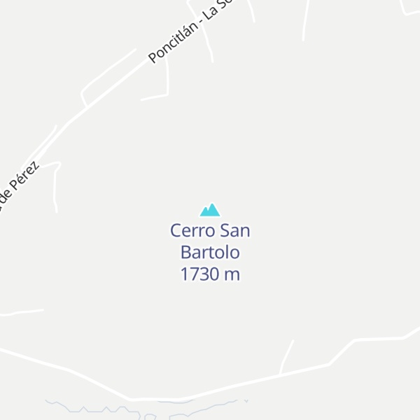 Map of Cerro San Bartolo
