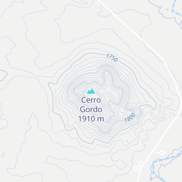 Map of Cerro Gordo